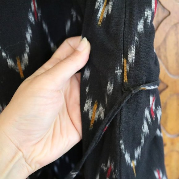 LOFT Chevron Zig Zag Strappy Tie-waist Cami Dress Style# 469763 - Size 10 - Picture 8 of 16